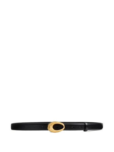 KHAITE Olivia calf-leather belt - Black - zdjęcie produktu nr 1
