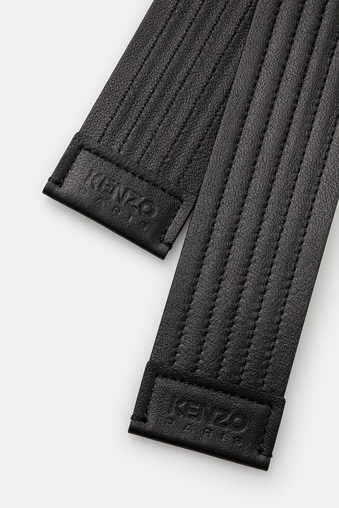 Kenzo pasek skórzany 45 mm Judo Belt damski kolor czarny FE68CE045L06.99 - zdjęcie produktu nr 2