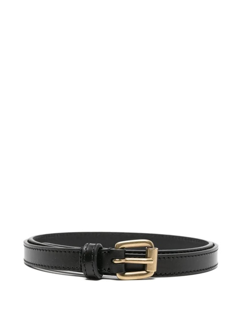 ISABEL MARANT gold-buckle leather belt - Black - zdjęcie produktu nr 1