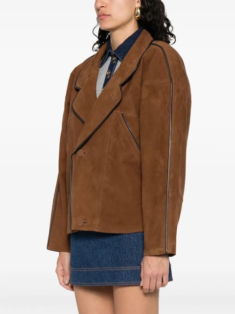 SANDRO suede jacket - Brown - zdjęcie produktu nr 2