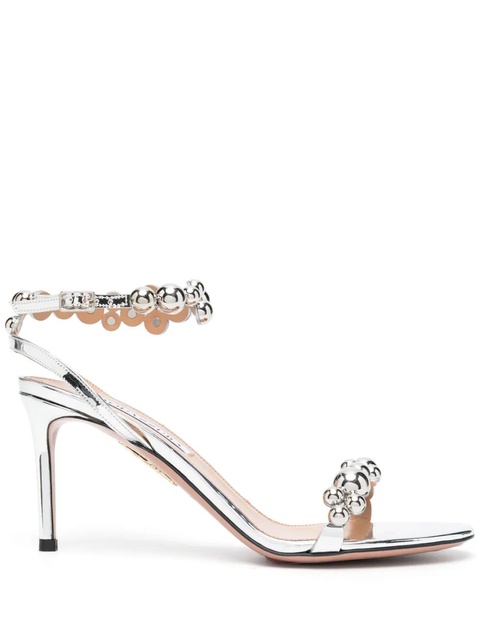 Aquazzura Bubbles 80mm open-toe sandals - Metallic - zdjęcie produktu nr 1