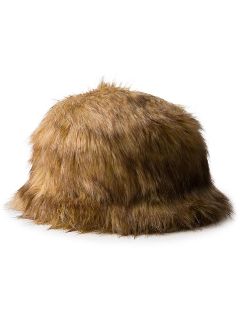 Prada enamel triangle-logo bucket hat - Neutrals - zdjęcie produktu nr 1