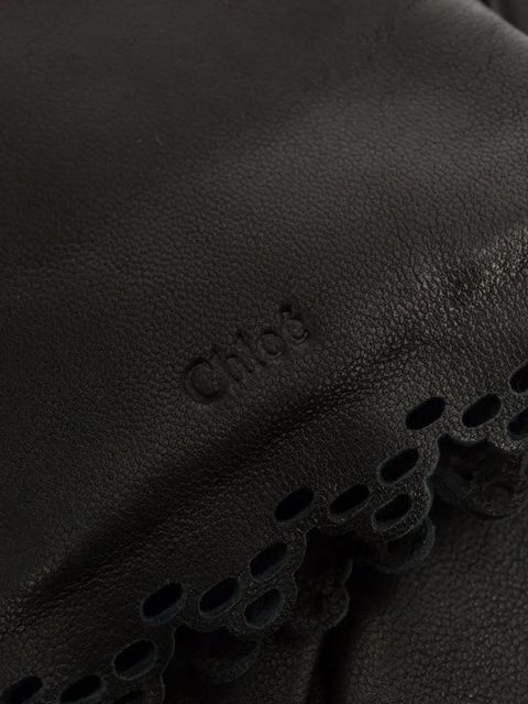 Chloé broderie anglaise gloves - 001 BLACK - zdjęcie produktu nr 2