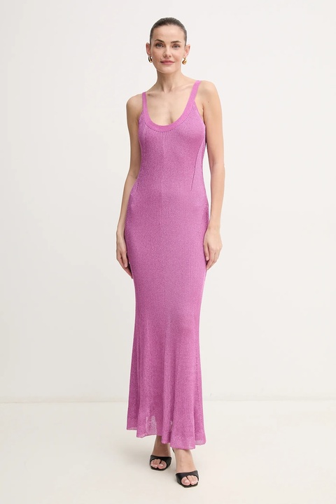 Herve Leger sukienka Carmen kolor różowy maxi dopasowana GRM8513103 - zdjęcie produktu nr 1