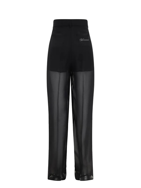 Blumarine georgette trousers - Black - zdjęcie produktu nr 2