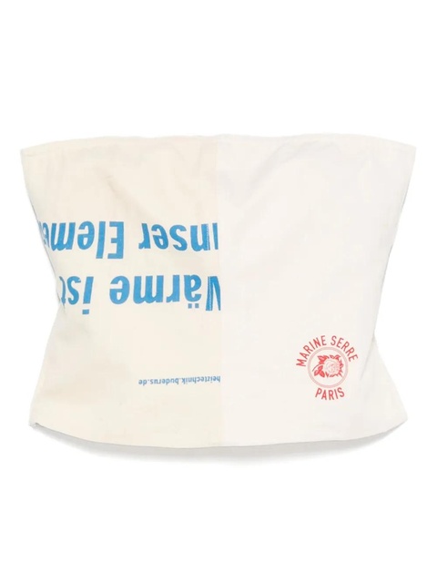 Marine Serre Regenerated Tote Bags top - Neutrals - zdjęcie produktu nr 1