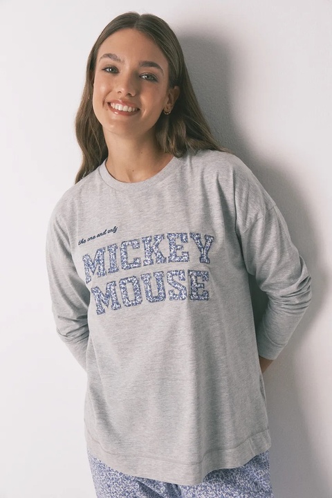 women'secret piżama bawełniana damska kolor szary bawełniana 3132123 - zdjęcie produktu nr 2