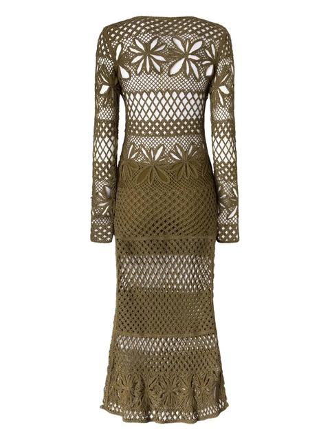 PINKO tricot maxi dress - Green - zdjęcie produktu nr 2