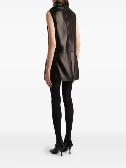 KHAITE Daria high-neck mini dress - Black - zdjęcie produktu nr 1