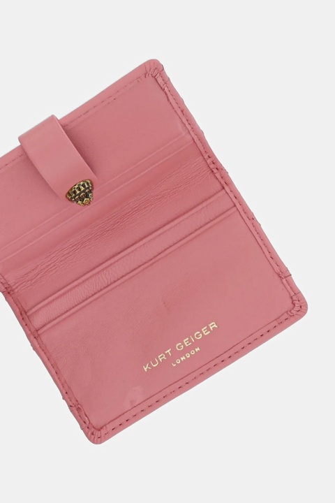 Kurt Geiger London etui na karty skórzane KENSINGTON kolor różowy 1275057109 - zdjęcie produktu nr 2