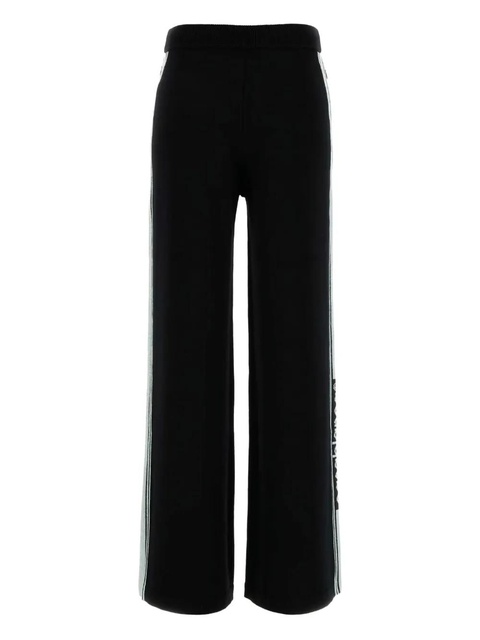 Casablanca merino side-stripe sweatpants - Black - zdjęcie produktu nr 2