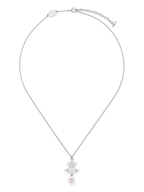 Vivienne Westwood crystal-embellished necklace - Silver - zdjęcie produktu nr 1
