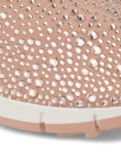 Jimmy Choo Verona crystal-embellished sneakers - Pink - zdjęcie produktu nr 2