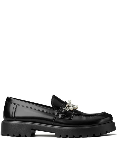 Tory Burch embellished lug loafers - Black - zdjęcie produktu nr 1