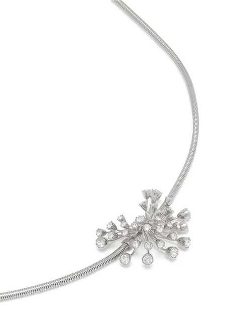 Lanvin crystal-embellished skinny belt - Silver - zdjęcie produktu nr 2