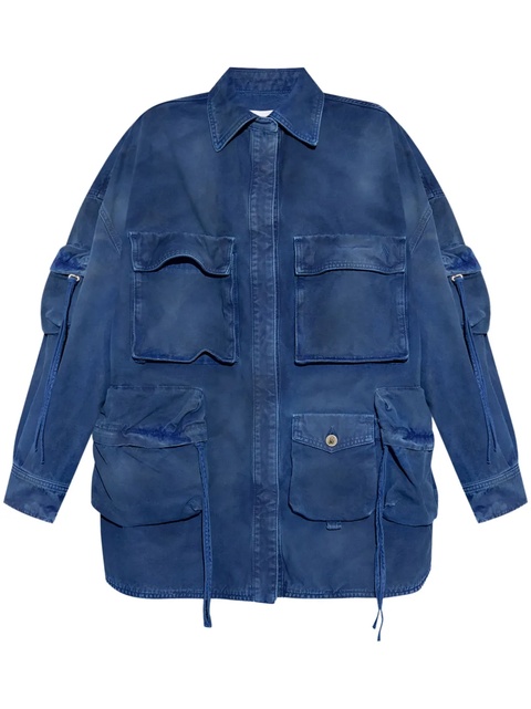 The Attico Oversized Denim Jacket - Blue - zdjęcie produktu nr 1