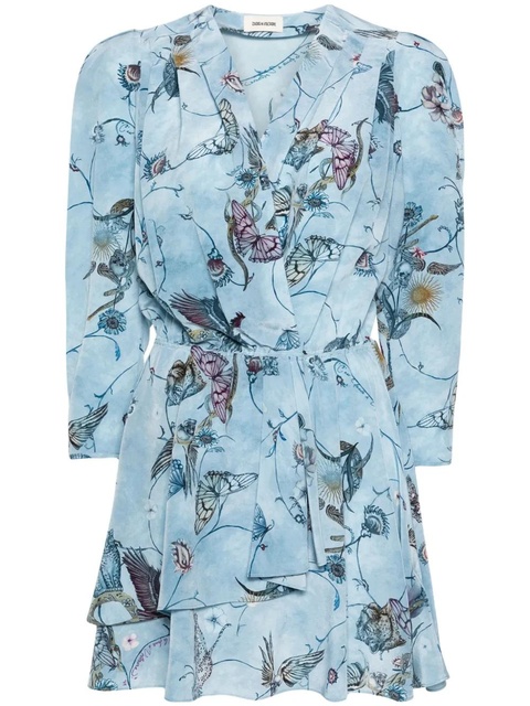 Zadig&Voltaire Rogers silk mini dress - Blue - zdjęcie produktu nr 1