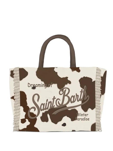 MC2 Saint Barth Colette Felt fringed bag - Neutrals - zdjęcie produktu nr 1