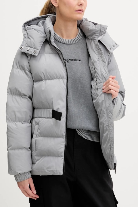 Karl Lagerfeld Jeans kurtka kolor szary zimowa A3W15023 - zdjęcie produktu nr 1