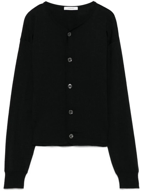 LEMAIRE fine-knit cardigan - Black - zdjęcie produktu nr 1