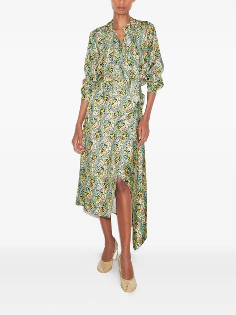 Tory Burch paisley-print bow blouse - Blue - zdjęcie produktu nr 2