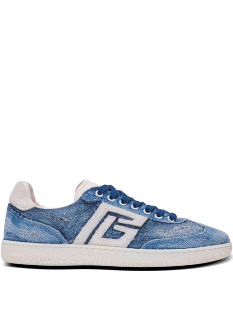 Balmain logo-patch sneakers - Blue - zdjęcie produktu nr 1