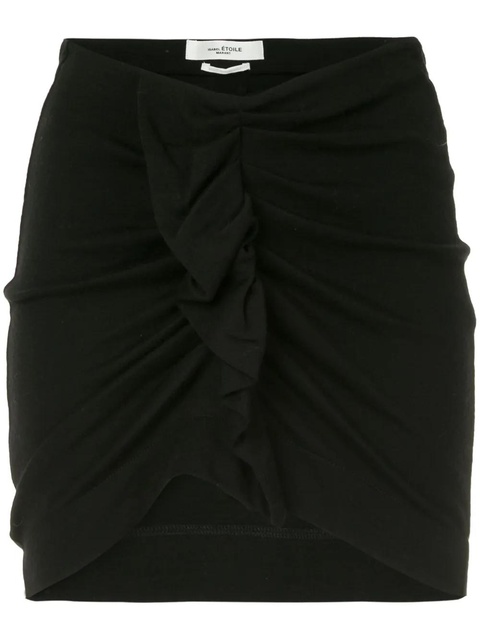 MARANT ÉTOILE ruched mini skirt - Black - zdjęcie produktu nr 1