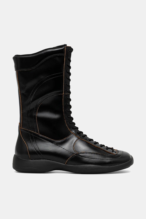Vagabond Shoemakers botki skórzane SKY damskie kolor czarny na płaskim obcasie 6037-099-20 - zdjęcie produktu nr 1