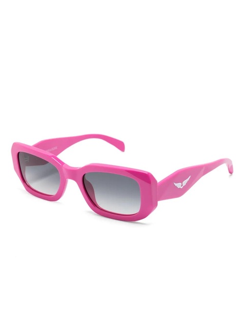 Zadig&Voltaire rectangular-frame logo-arm sunglasses - Pink - zdjęcie produktu nr 2