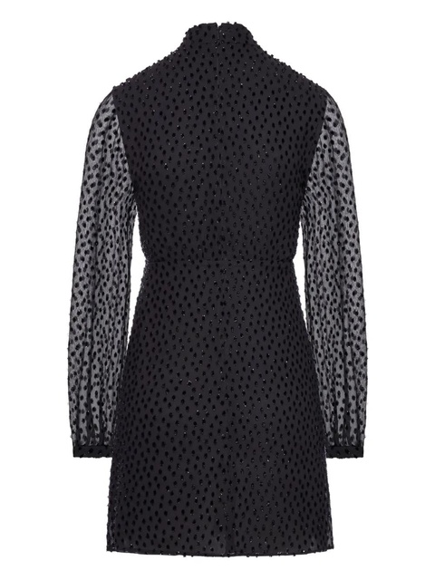 Saint Laurent long sleeve mini dress - Black - zdjęcie produktu nr 1
