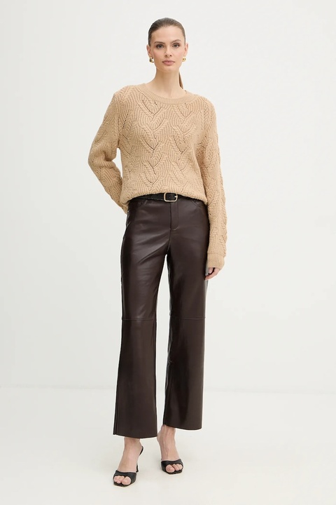 Morgan sweter damski kolor beżowy MAMA - zdjęcie produktu nr 2