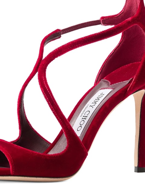 Jimmy Choo 95mm Azia strap sandals - Red - zdjęcie produktu nr 2