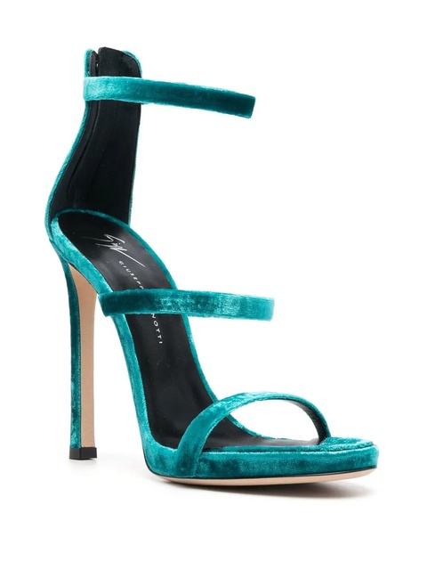 Giuseppe Zanotti 140mm open-toe heeled sandals - Blue - zdjęcie produktu nr 2
