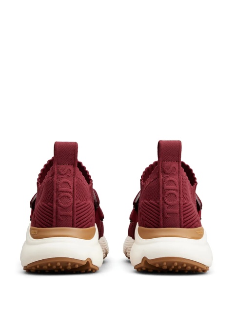 Tod's logo-strap almond-toe sneakers - Red - zdjęcie produktu nr 2