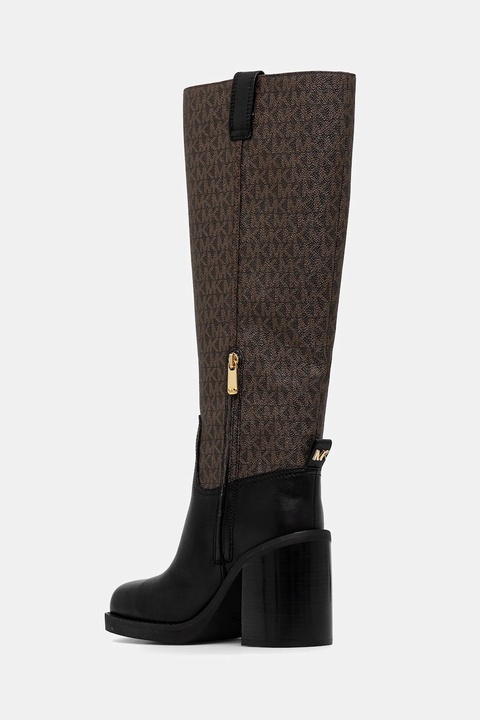 MICHAEL Michael Kors kozaki Houston damskie kolor brązowy na słupku 40F5HOHB9L.292 - zdjęcie produktu nr 2