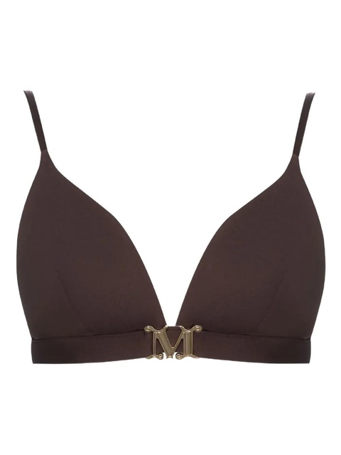 Max Mara logo-letter bikini top - Brown - zdjęcie produktu nr 1