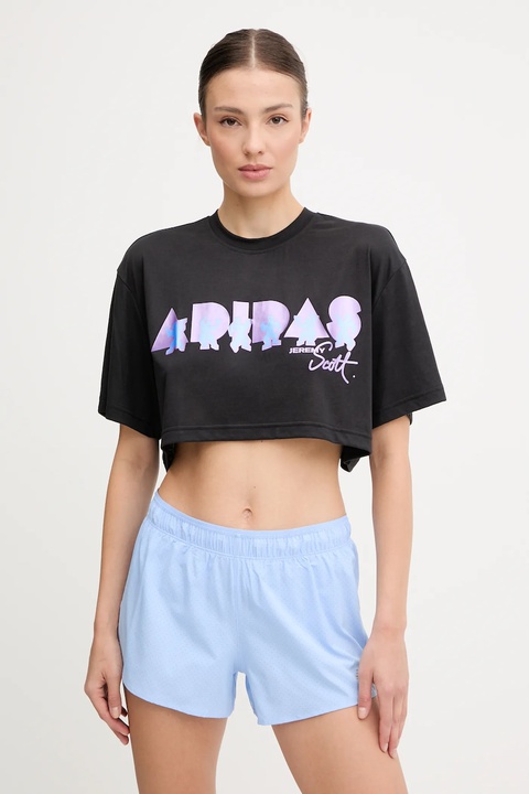 adidas Performance t-shirt treningowy PRIDE damski kolor czarny JL7613 - zdjęcie produktu nr 2