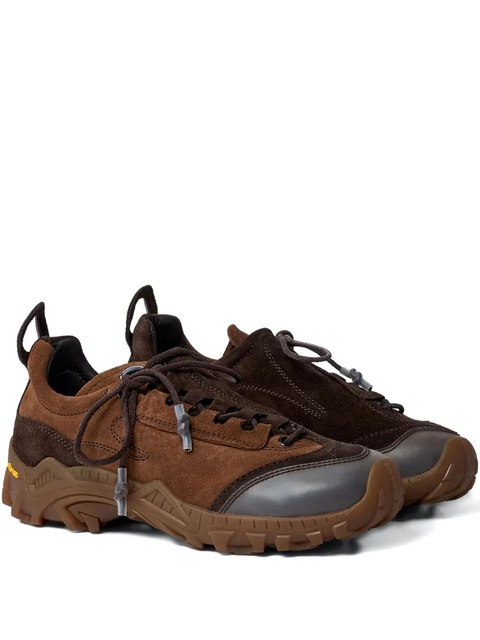 OUR LEGACY Gabe panelled lace-up sneakers - Brown - zdjęcie produktu nr 1