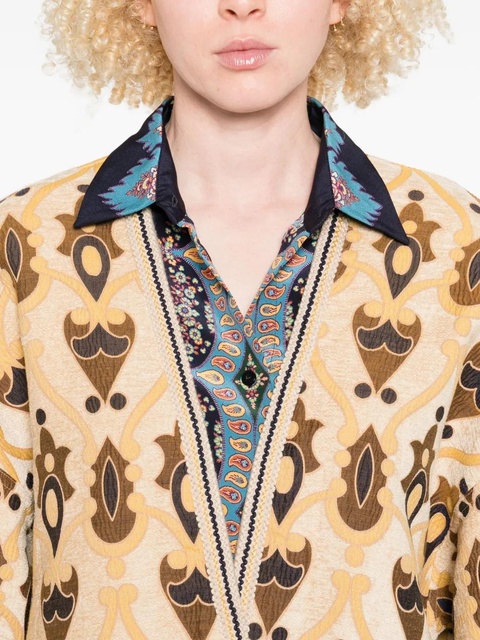 ETRO patterned short-sleeved jacket - Neutrals - zdjęcie produktu nr 2