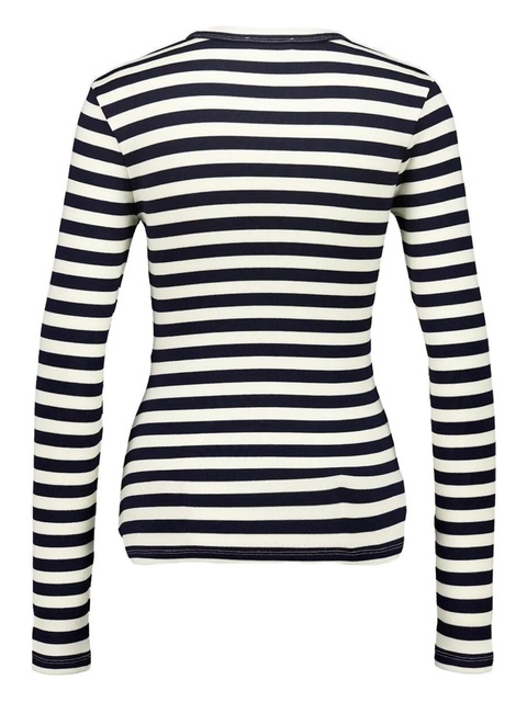 Rabanne striped button-detail top - White - zdjęcie produktu nr 2