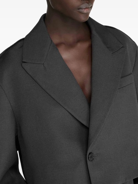 JW Anderson cropped tailored blazer - Grey - zdjęcie produktu nr 2