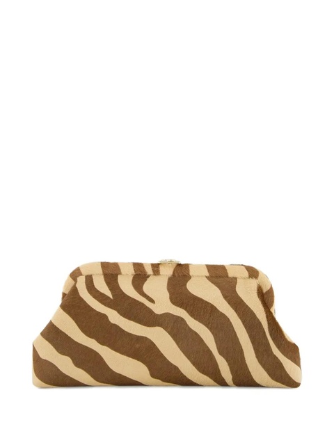 Jimmy Choo mini Skylar shouder-chain clutch bag - Brown - zdjęcie produktu nr 1