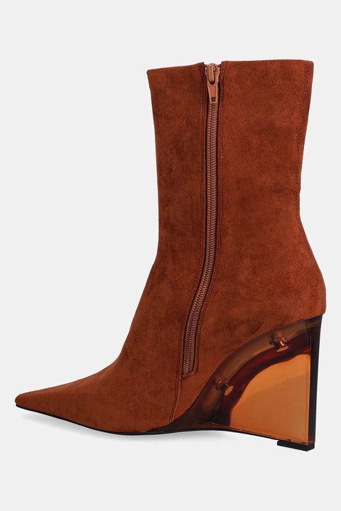 Jeffrey Campbell botki Beth-Ann damskie kolor brązowy na koturnie JC-1772-1-4 - zdjęcie produktu nr 2