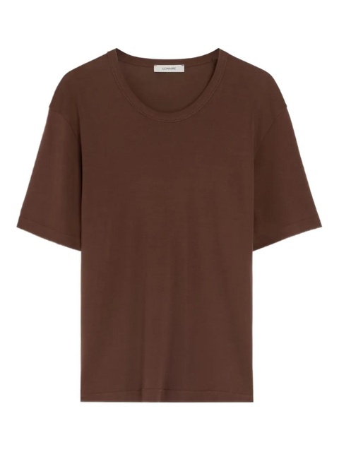 LEMAIRE ribbed crew-neck T-shirt - Brown - zdjęcie produktu nr 1