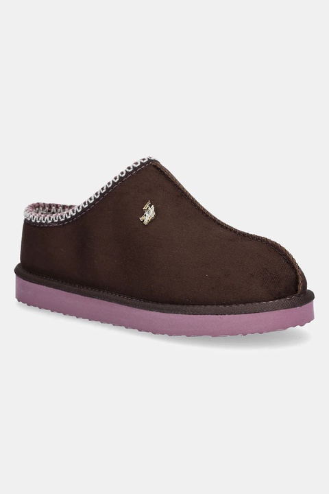 U.S. Polo Assn. kapcie VERENY001 kolor brązowy VERENY001W/EH1 - zdjęcie produktu nr 1