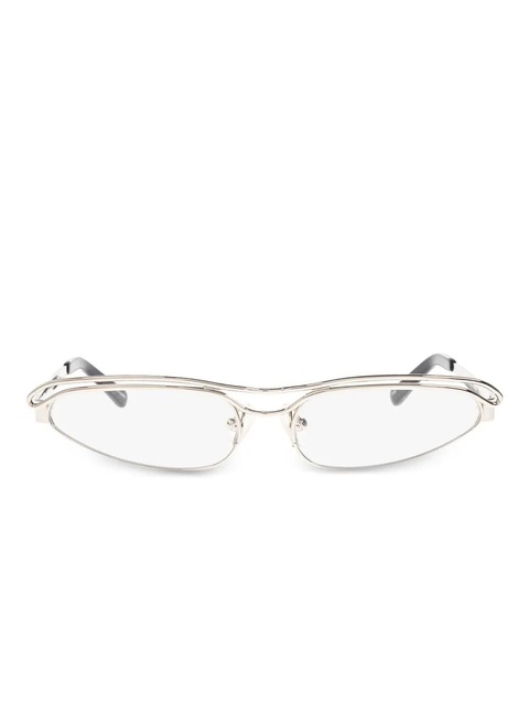 The Attico oval-frame glasses - Silver - zdjęcie produktu nr 1