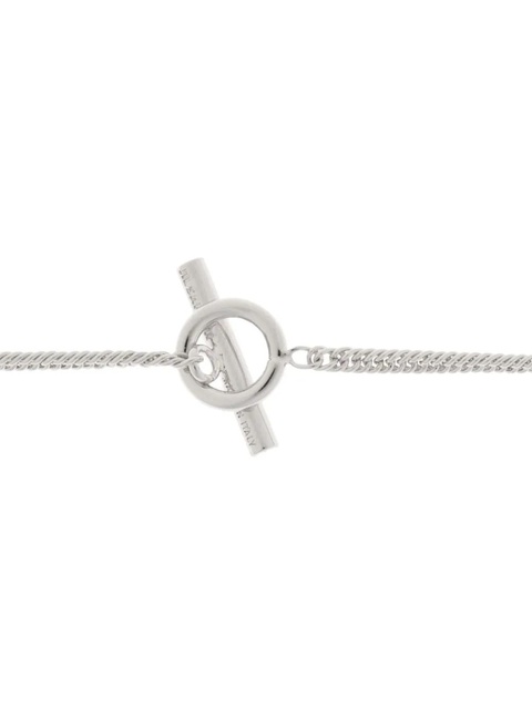 Jil Sander thread-embroidered necklace - Silver - zdjęcie produktu nr 2