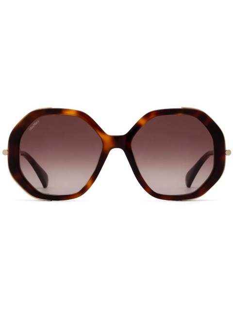 Max Mara Eyewear oversized-frame sunglasses - Brown - zdjęcie produktu nr 1