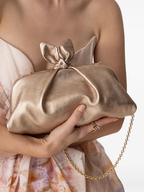 Aquazzura Bow Tie clutch bag - Gold - zdjęcie produktu nr 2