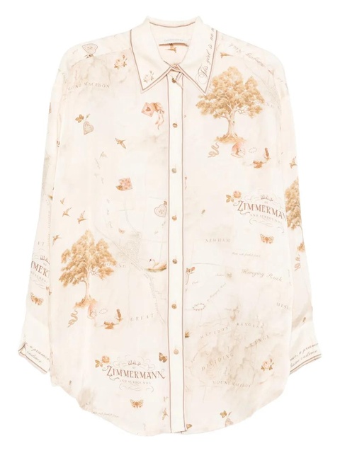 ZIMMERMANN graphic-print shirt - Neutrals - zdjęcie produktu nr 1